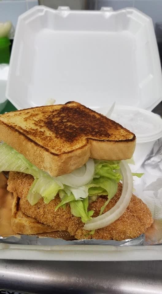 S&V Fish Sandwich.