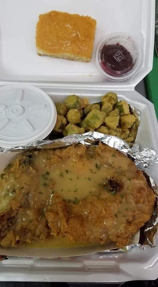 S&V Stuffed Pork Chop.